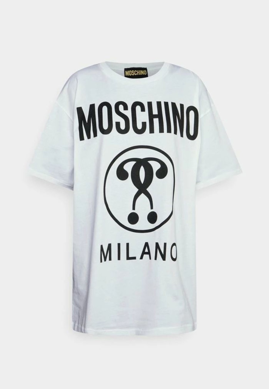 * | Moschino Institutional Logos Print T-Shirt White