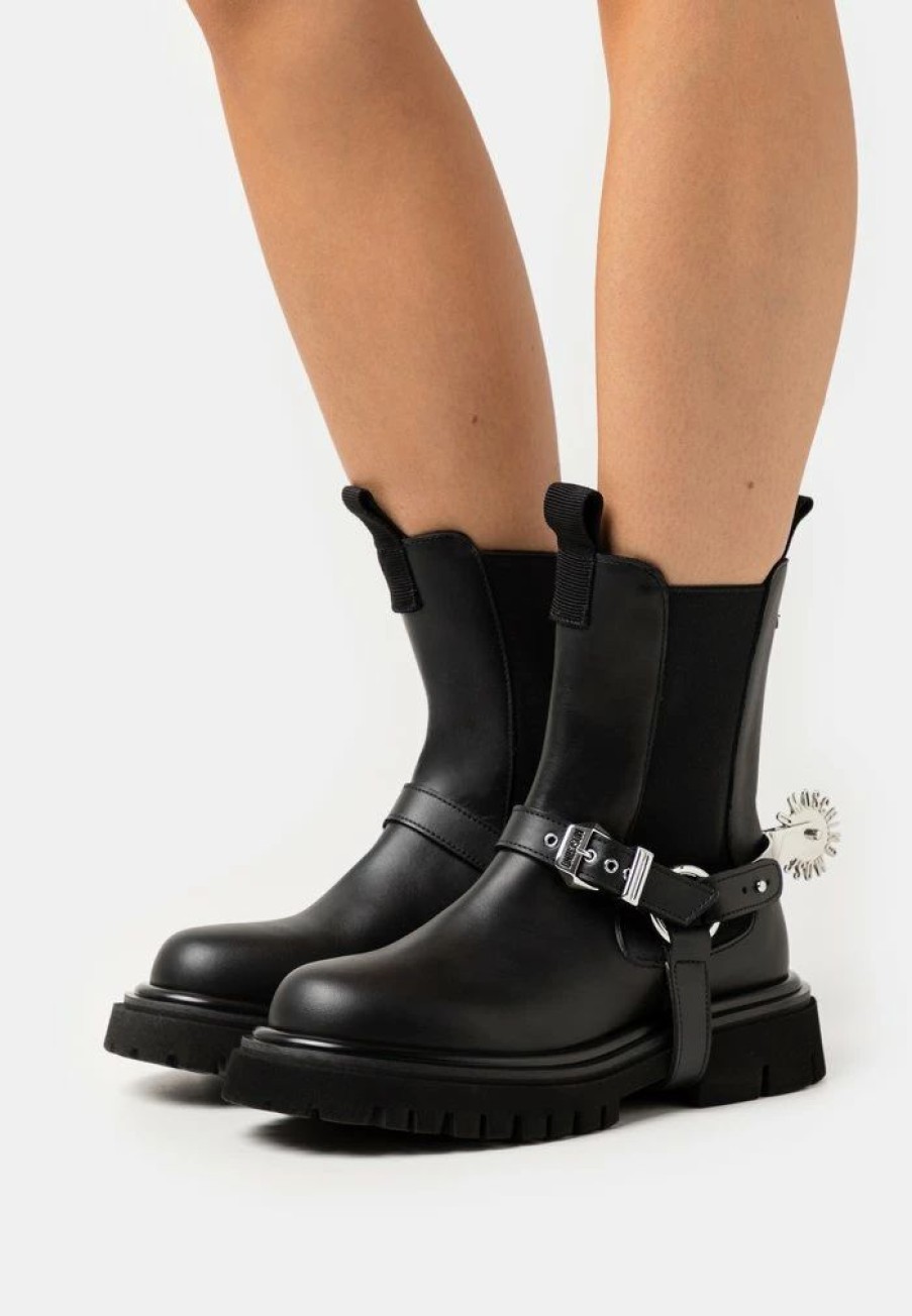 * | Moschino Cowboy/Biker Ankle Boot Fantasy Color