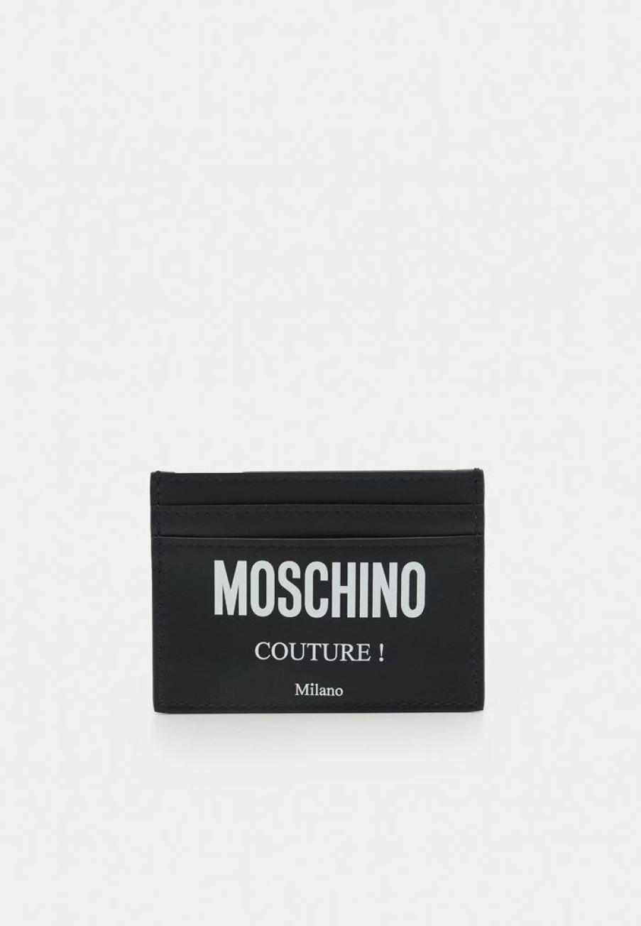 * | Moschino Card Case Unisex Wallet Fantasy Black