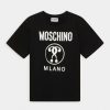 * | Moschino Maxi Tee Unisex Print T-Shirt Black