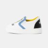 * | Moschino Minions Slip-Ons White/Black/Sky Blue