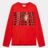 * | Moschino Unisex Long Sleeved Top Poppy Red