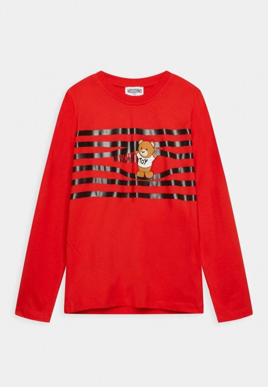 * | Moschino Unisex Long Sleeved Top Poppy Red