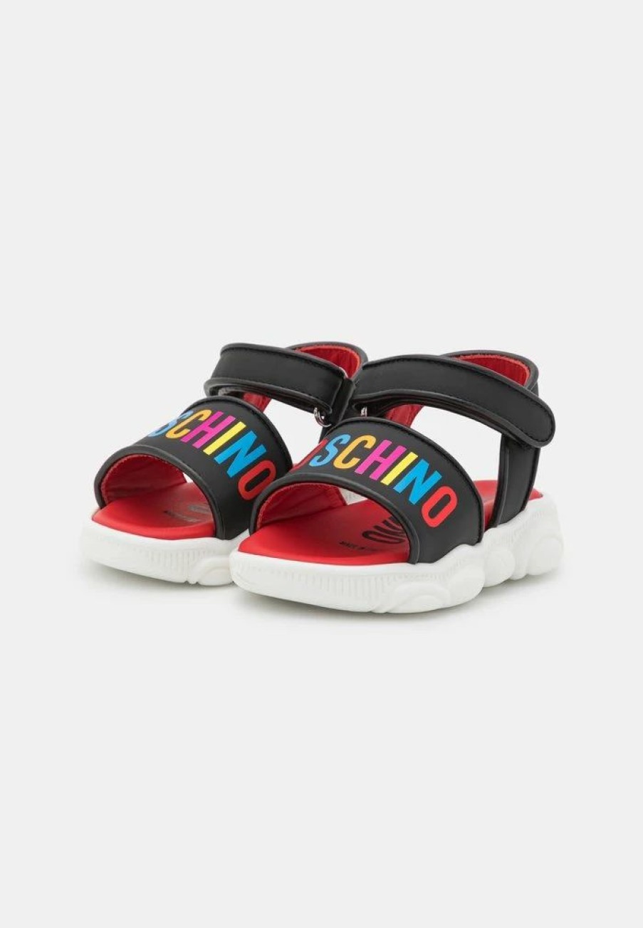 * | Moschino Unisex Sandals Black/Multicolor