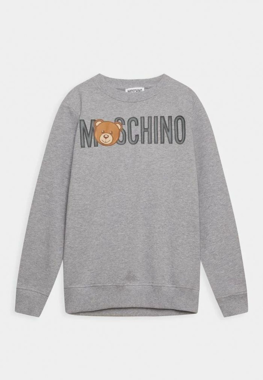 * | Moschino Unisex Sweatshirt Melange Grey