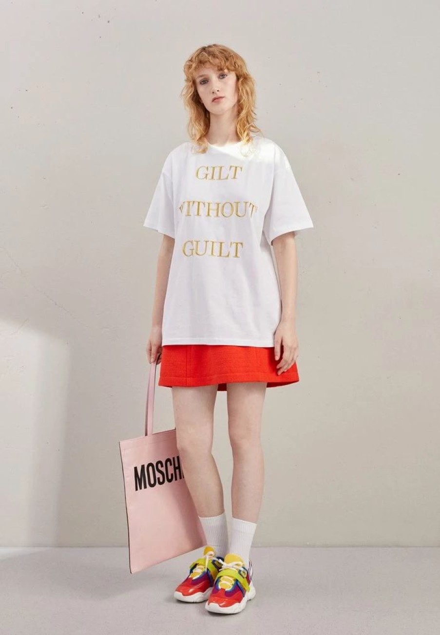 * | Moschino Print T-Shirt White