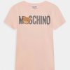 * | Moschino Unisex Print T-Shirt Sugar Rose