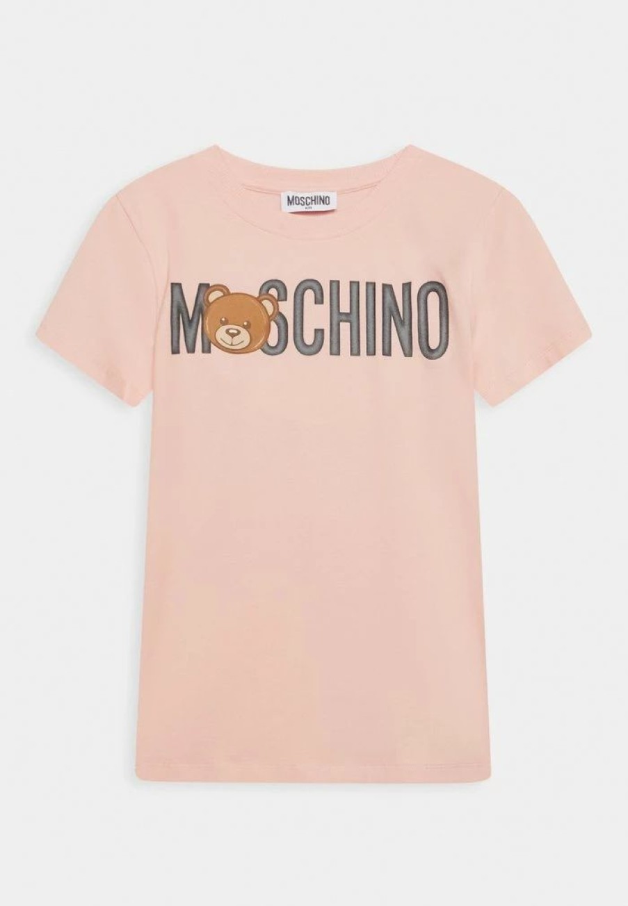 * | Moschino Unisex Print T-Shirt Sugar Rose