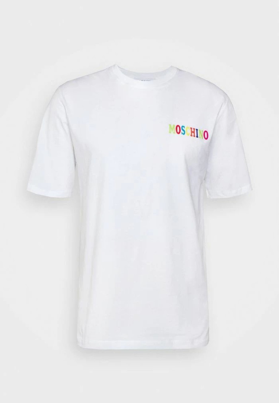 * | Moschino Print T-Shirt Fantasy White