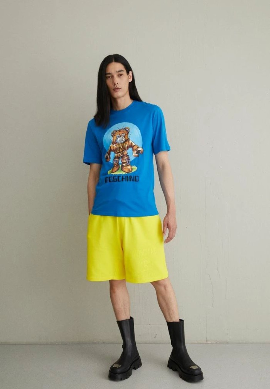 * | Moschino Print T-Shirt Fantasy Blue