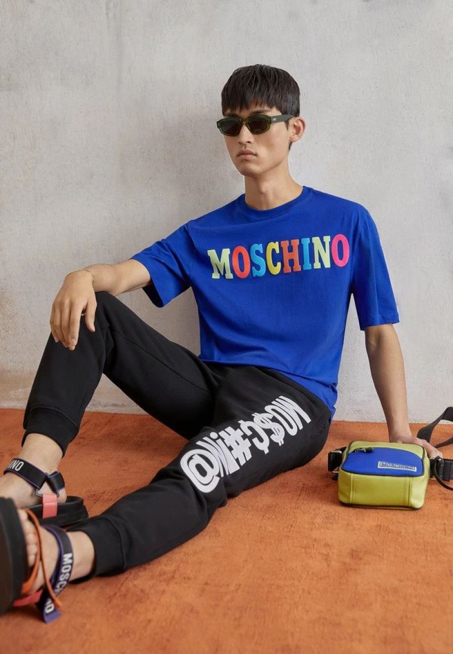 * | Moschino Print T-Shirt Fantasy Light Blue