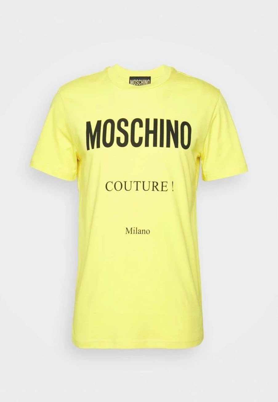 * | Moschino Print T-Shirt Yellow