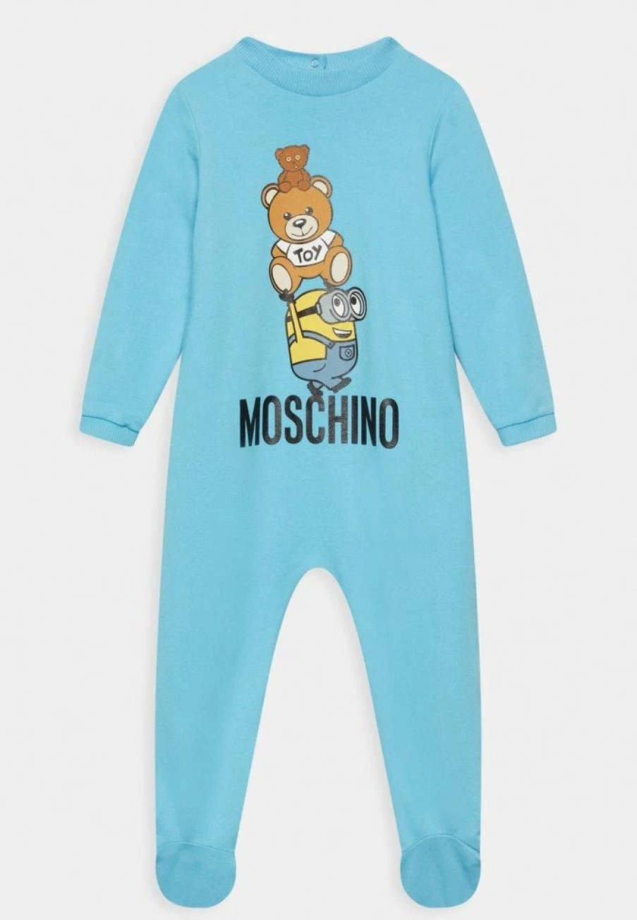 * | Moschino Babygrow Addition Unisex Sleep Suit Aquarius Blue