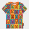 * | Moschino Unisex Print T-Shirt Multi-Coloured