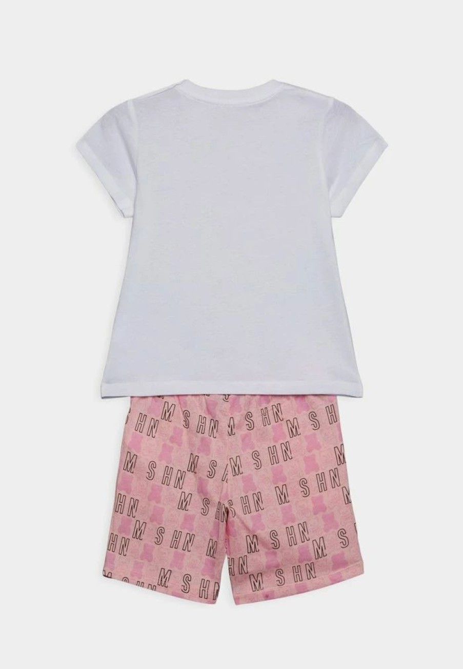 * | Moschino Set Unisex Print T-Shirt Light Pink