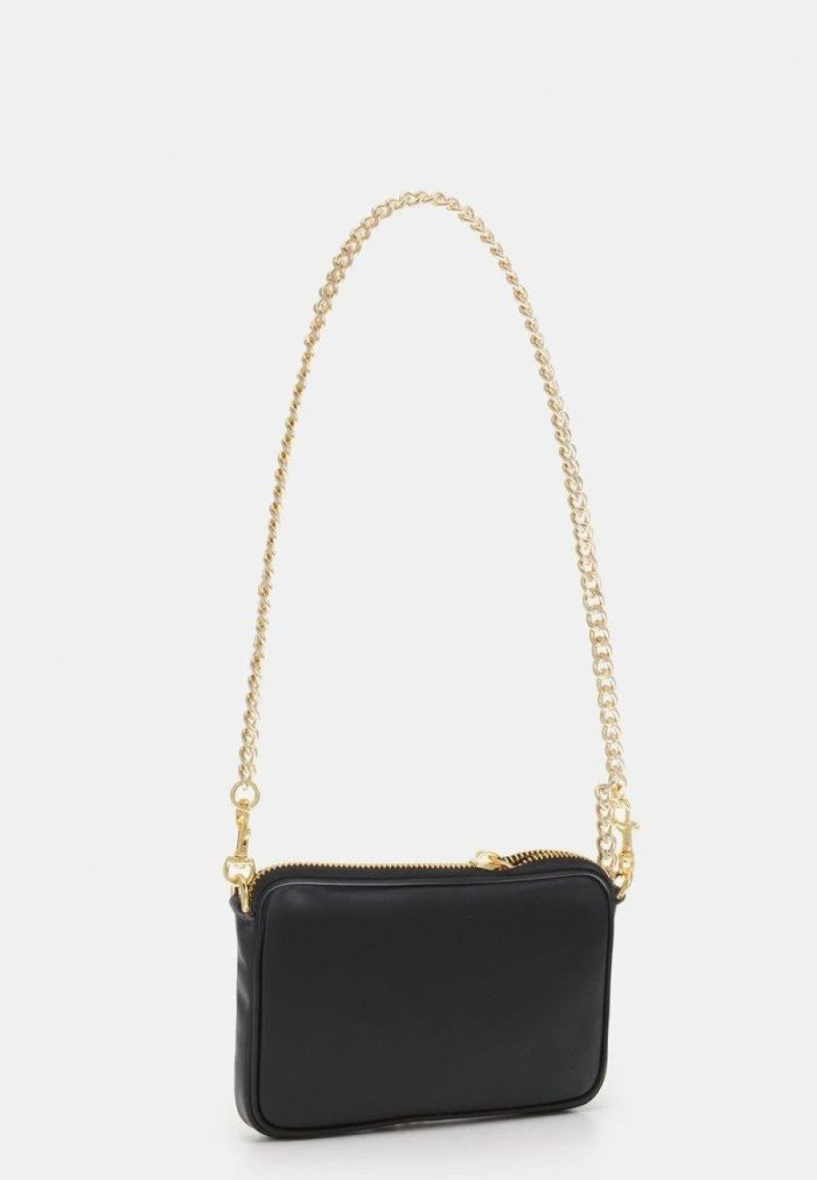 * | Moschino Letter Chain Crossbody Across Body Bag Black