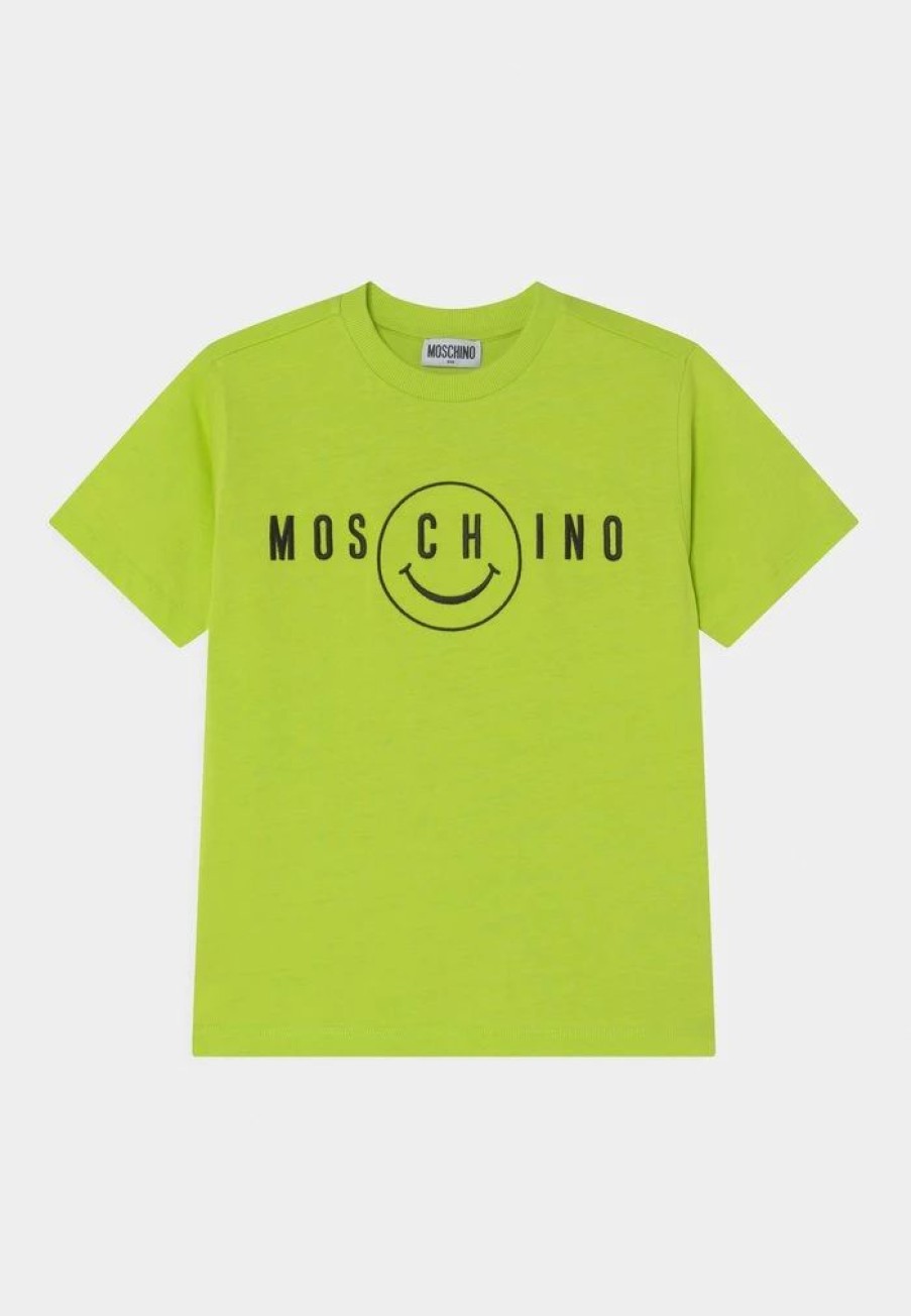 * | Moschino Maxi Unisex Print T-Shirt Lime