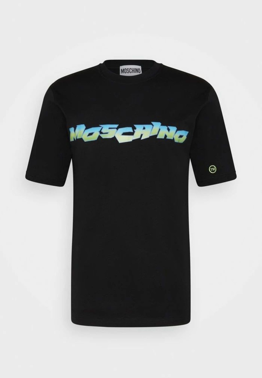 * | Moschino Print T-Shirt Black