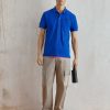 * | Moschino Upper Body Garment Polo Shirt Blue