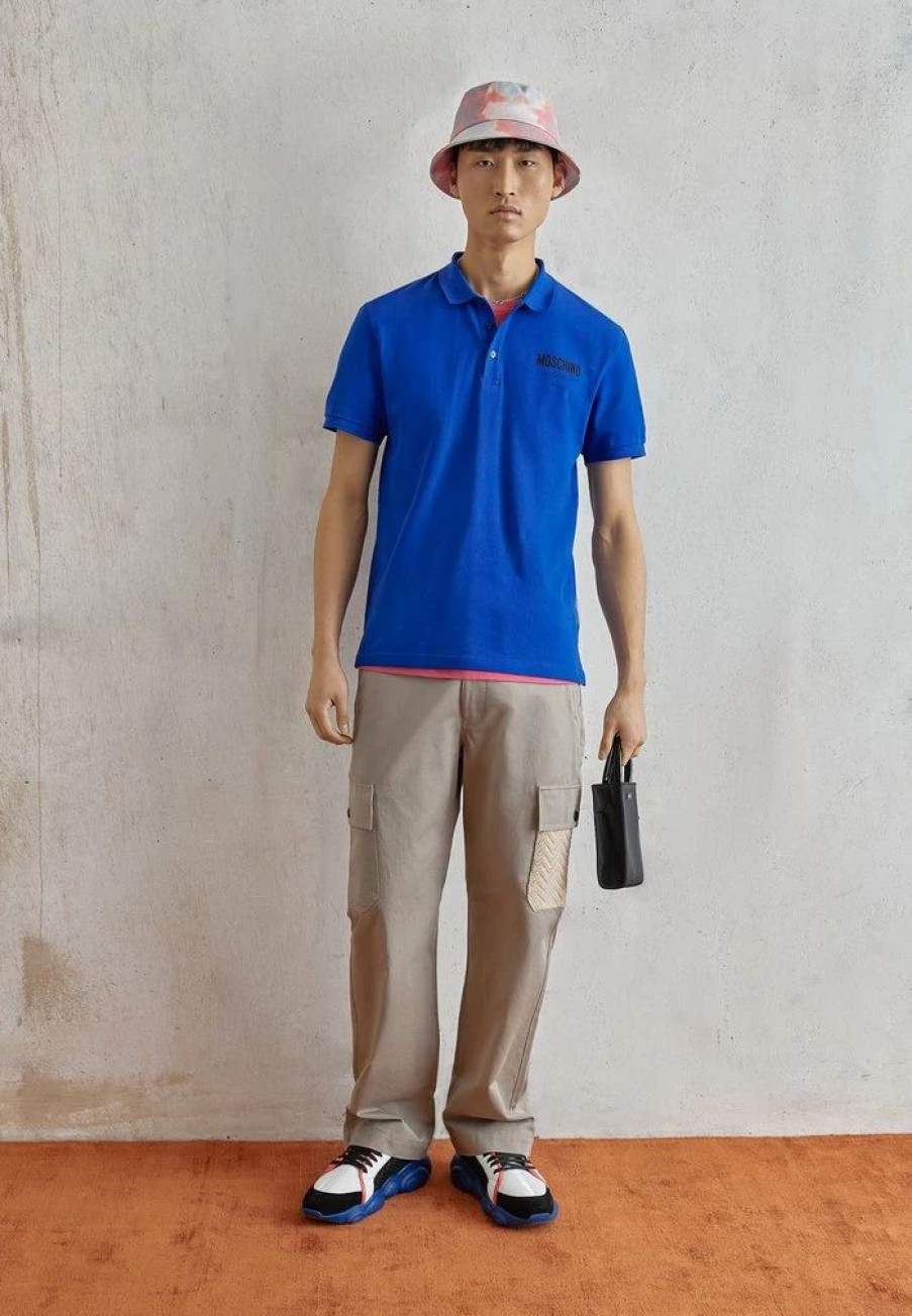 * | Moschino Upper Body Garment Polo Shirt Blue