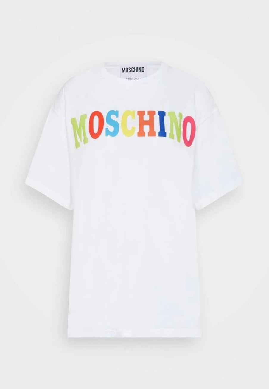 * | Moschino Logo Print T-Shirt White