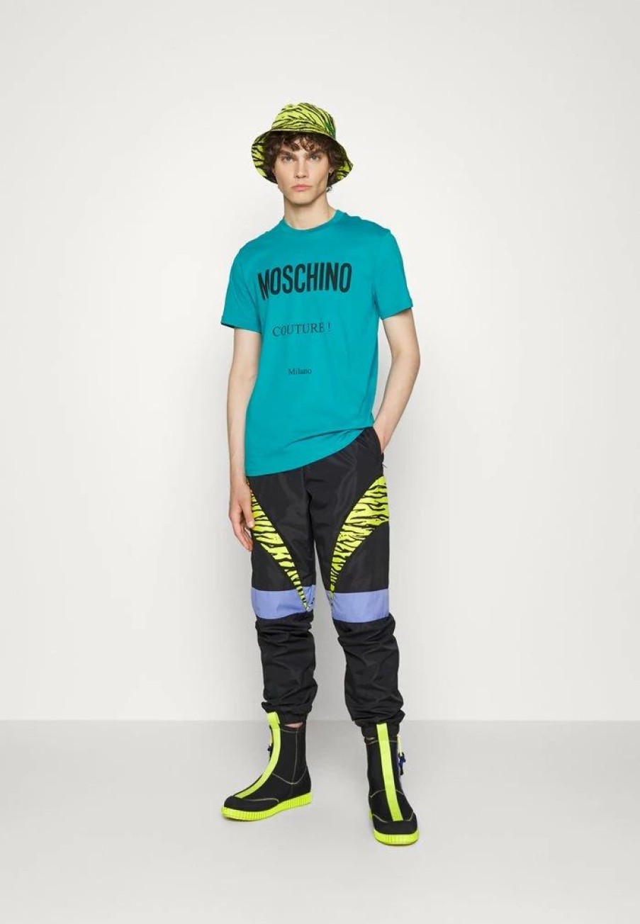 * | Moschino Print T-Shirt Turquoise