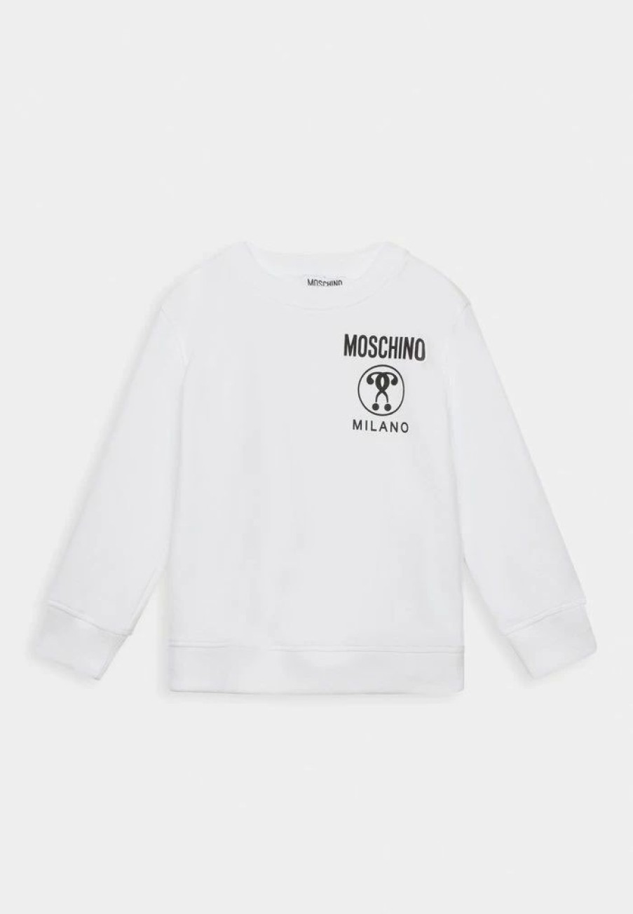 * | Moschino Addition Unisex Sweatshirt Optical White