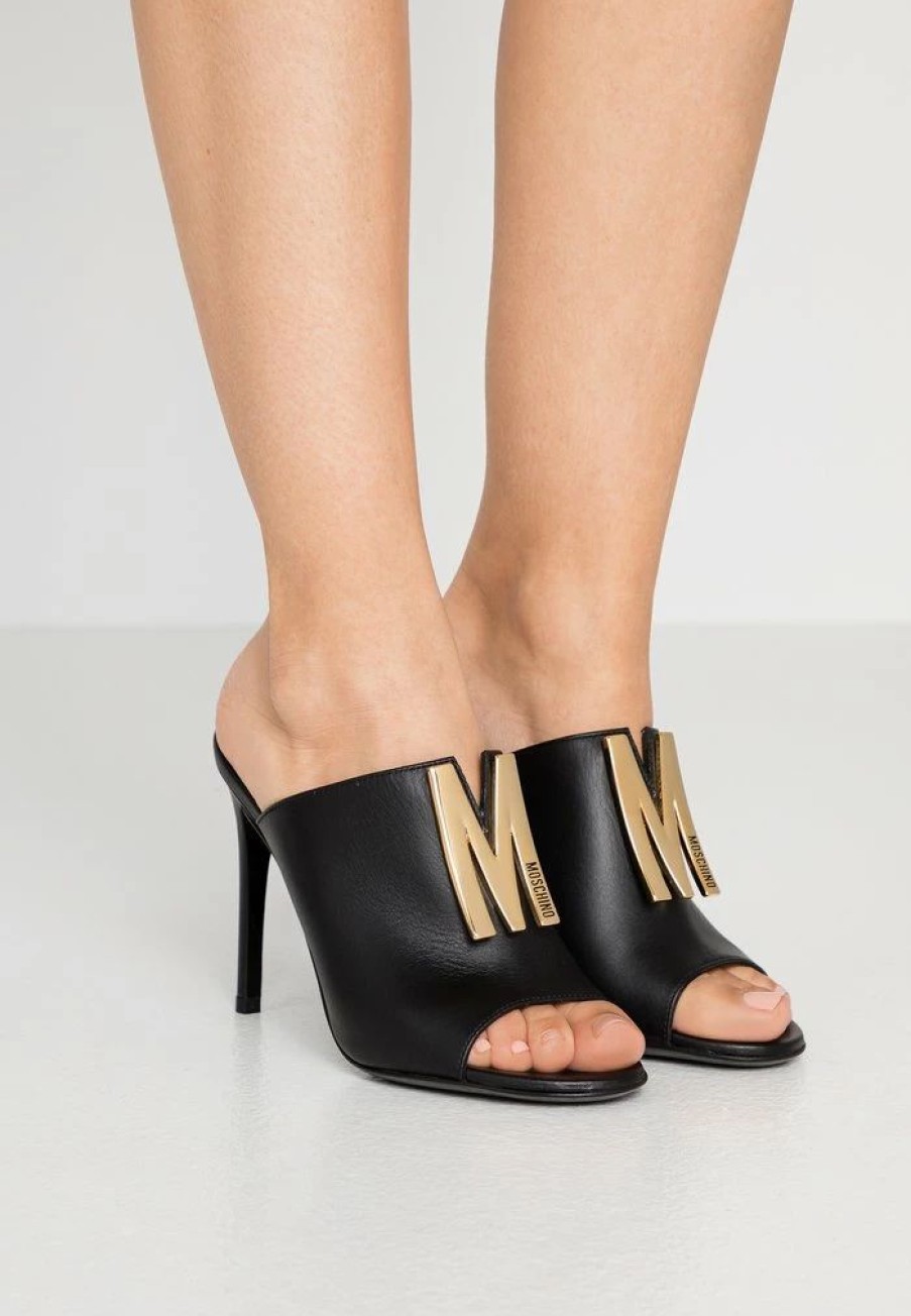 * | Moschino Heeled Mules Nero