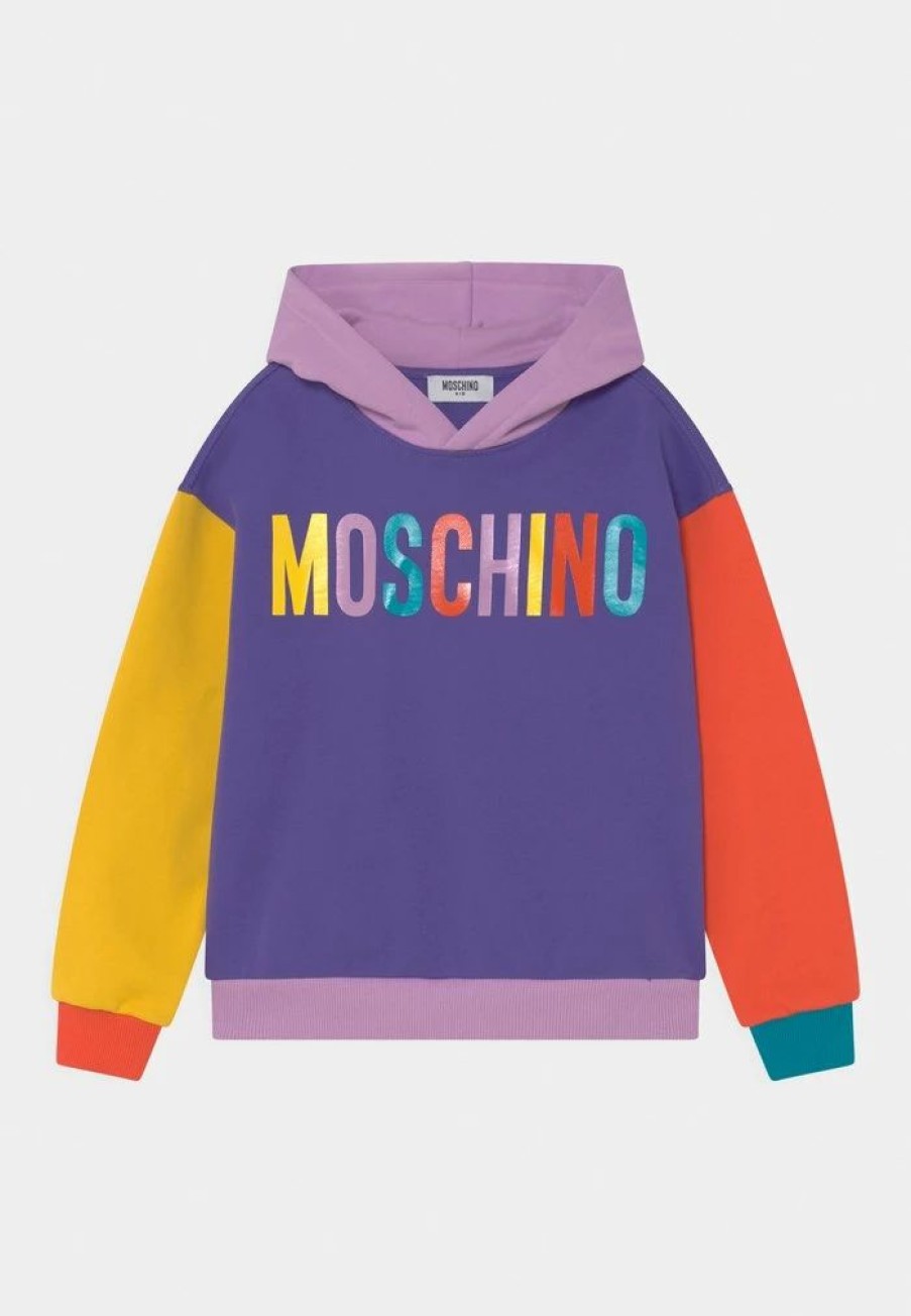 * | Moschino Hooded Unisex Sweatshirt Ultra Violet