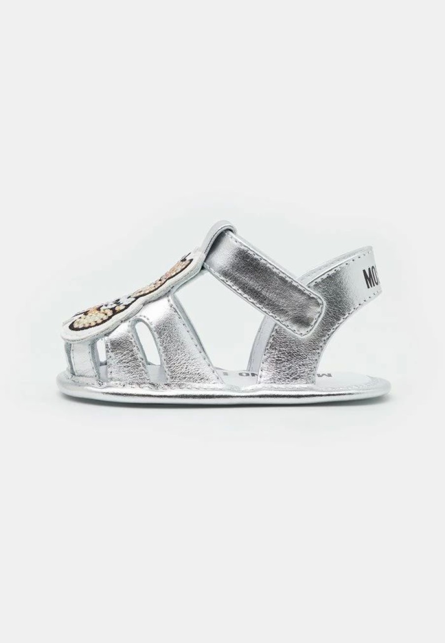 * | Moschino Unisex First Shoes Silver