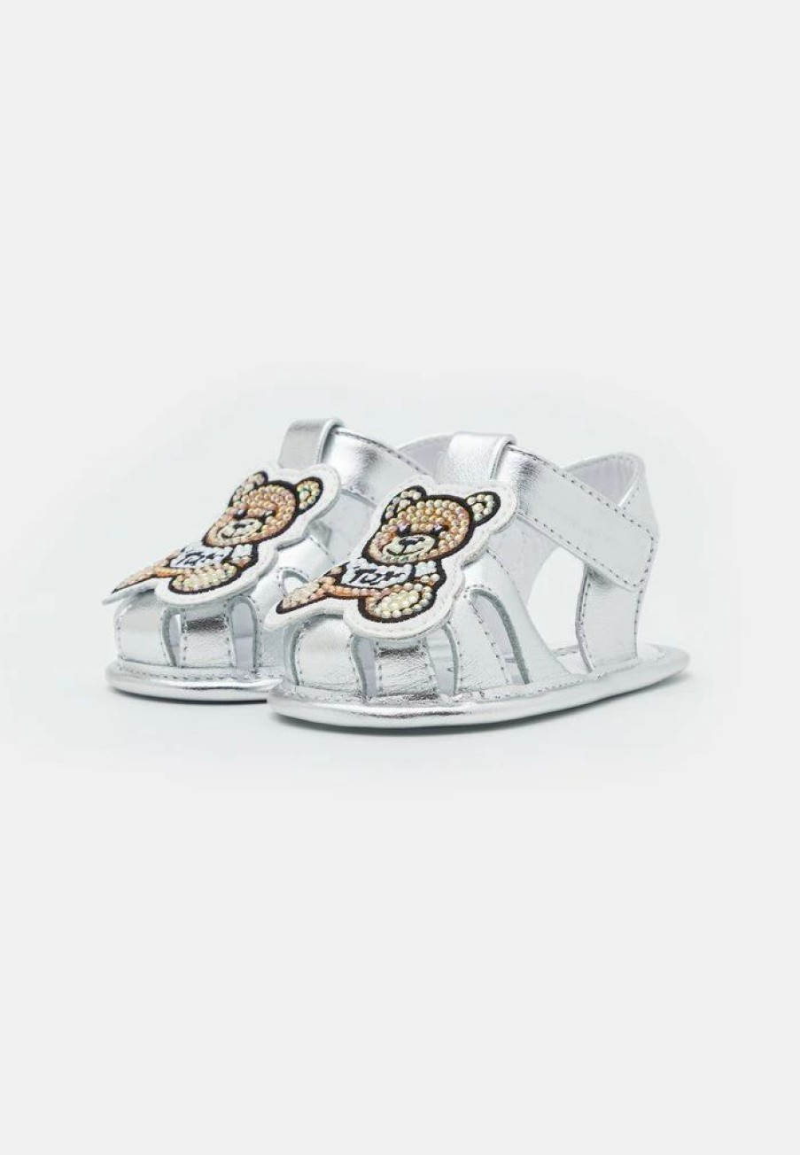 * | Moschino Unisex First Shoes Silver