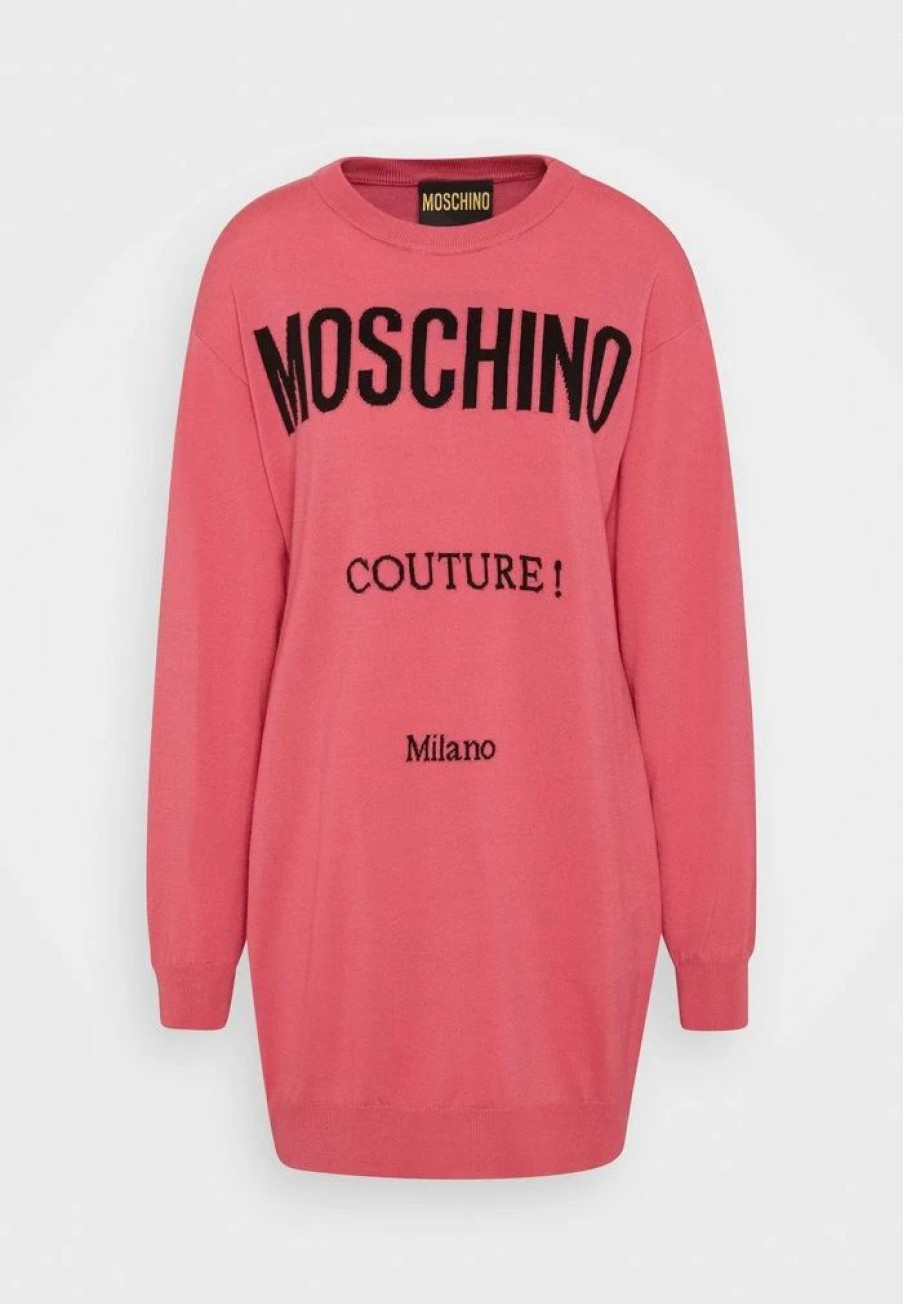 * | Moschino Institutional Jumper Dress Fucsia