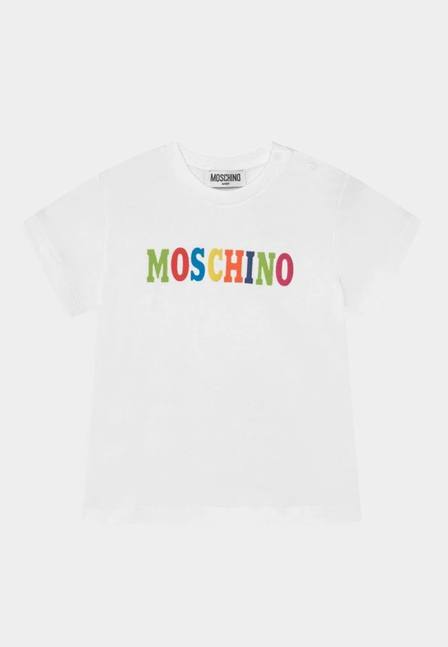 * | Moschino Addition Unisex Print T-Shirt Optical White