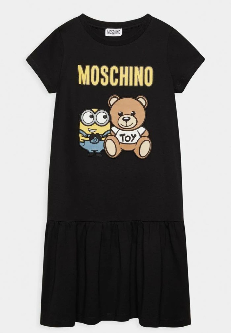 * | Moschino Dress Minions Jersey Dress Black