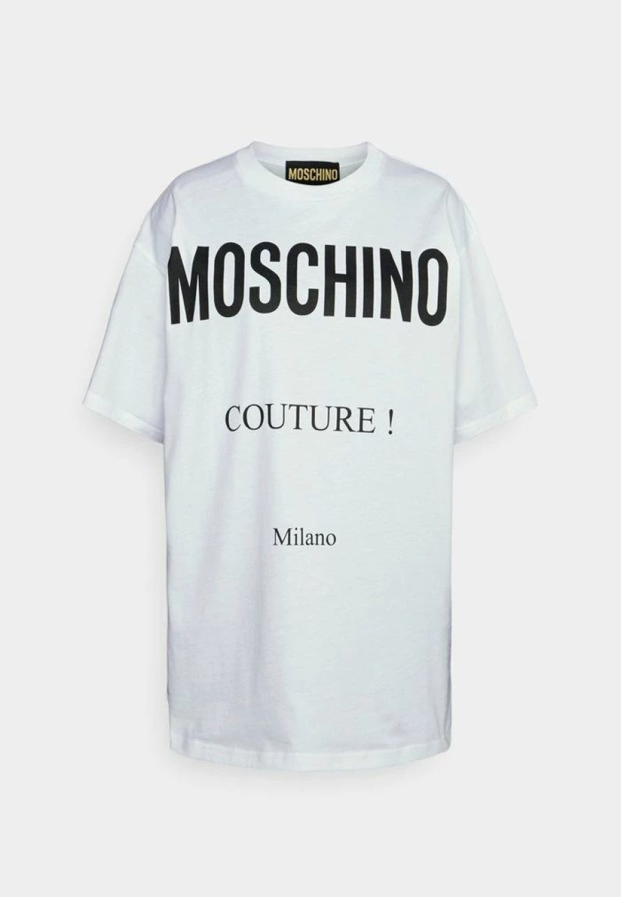 * | Moschino Institutional Logos Print T-Shirt White