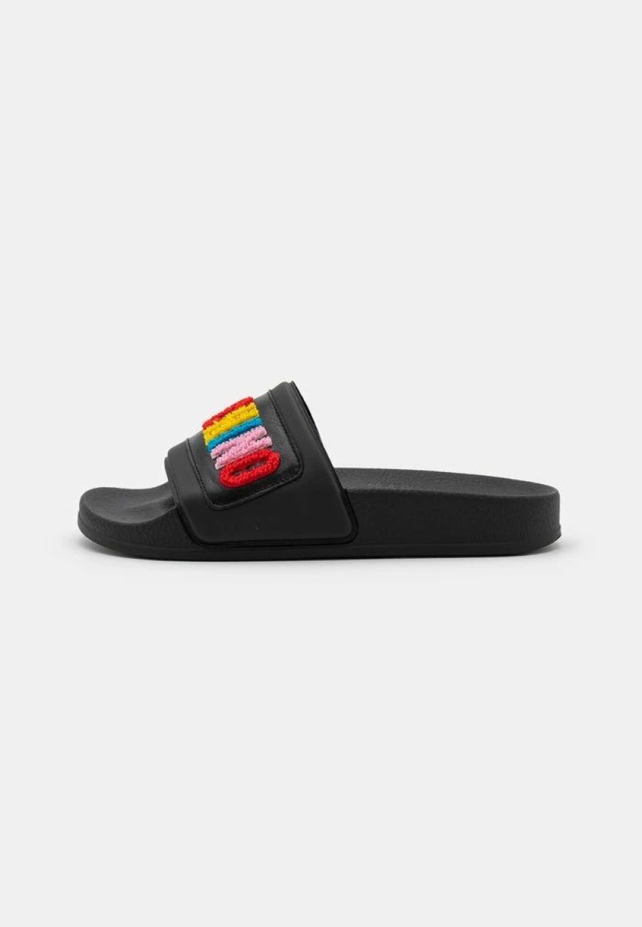 * | Moschino Unisex Mules Black/Multicolor