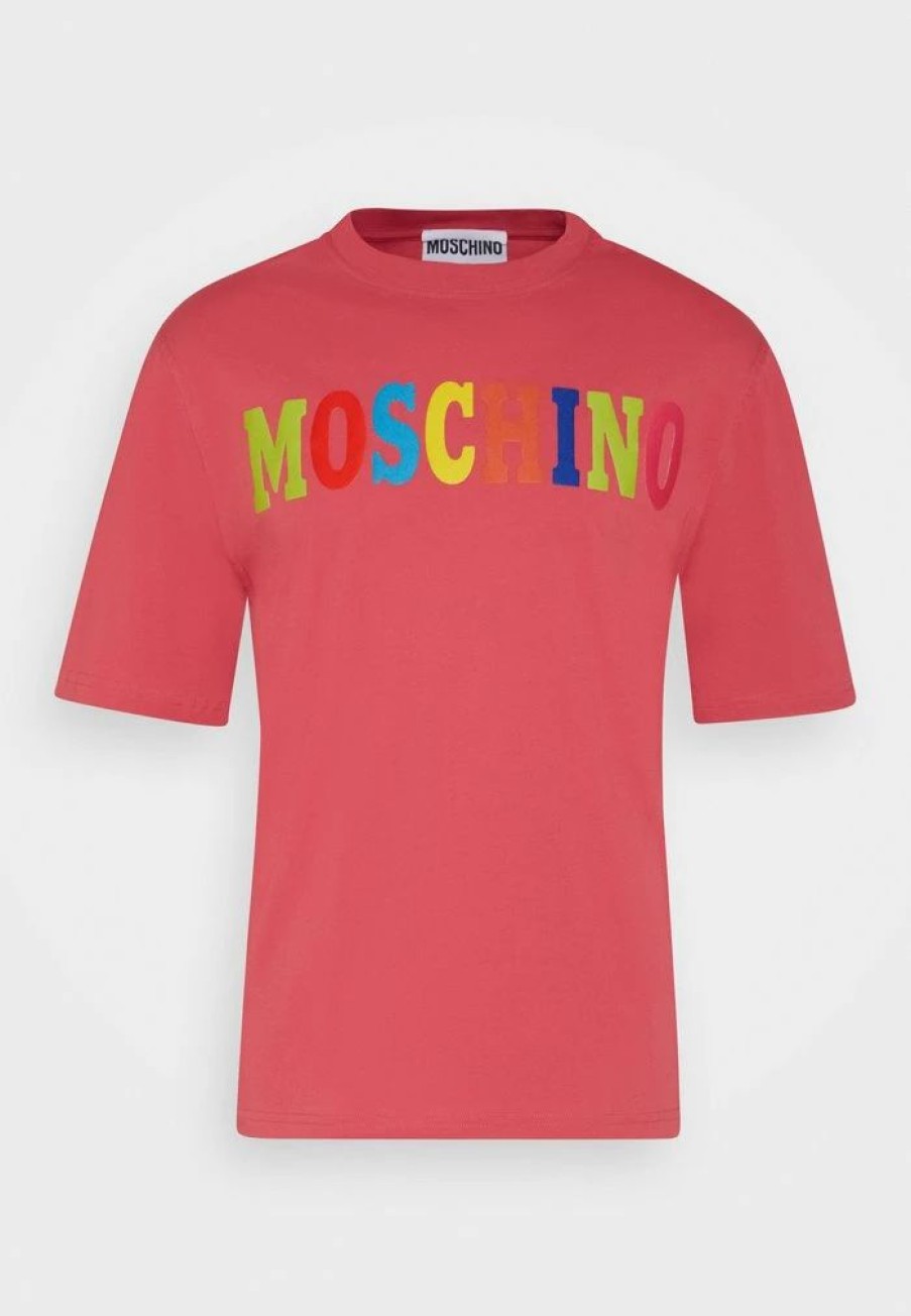 * | Moschino Print T-Shirt Neon Pink