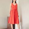 * | Moschino Macro Buttons Cocktail Dress / Party Dress Red