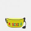 * | Moschino Logo Unisex Bum Bag Fantasy Print Yellow