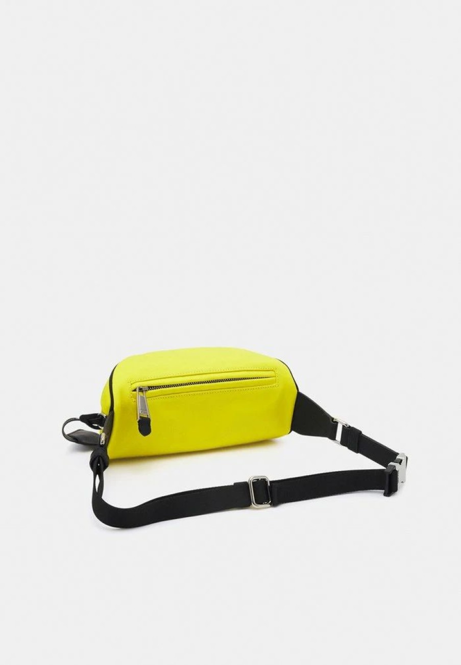 * | Moschino Logo Unisex Bum Bag Fantasy Print Yellow