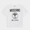 * | Moschino Maxi Tee Unisex Print T-Shirt Optical White