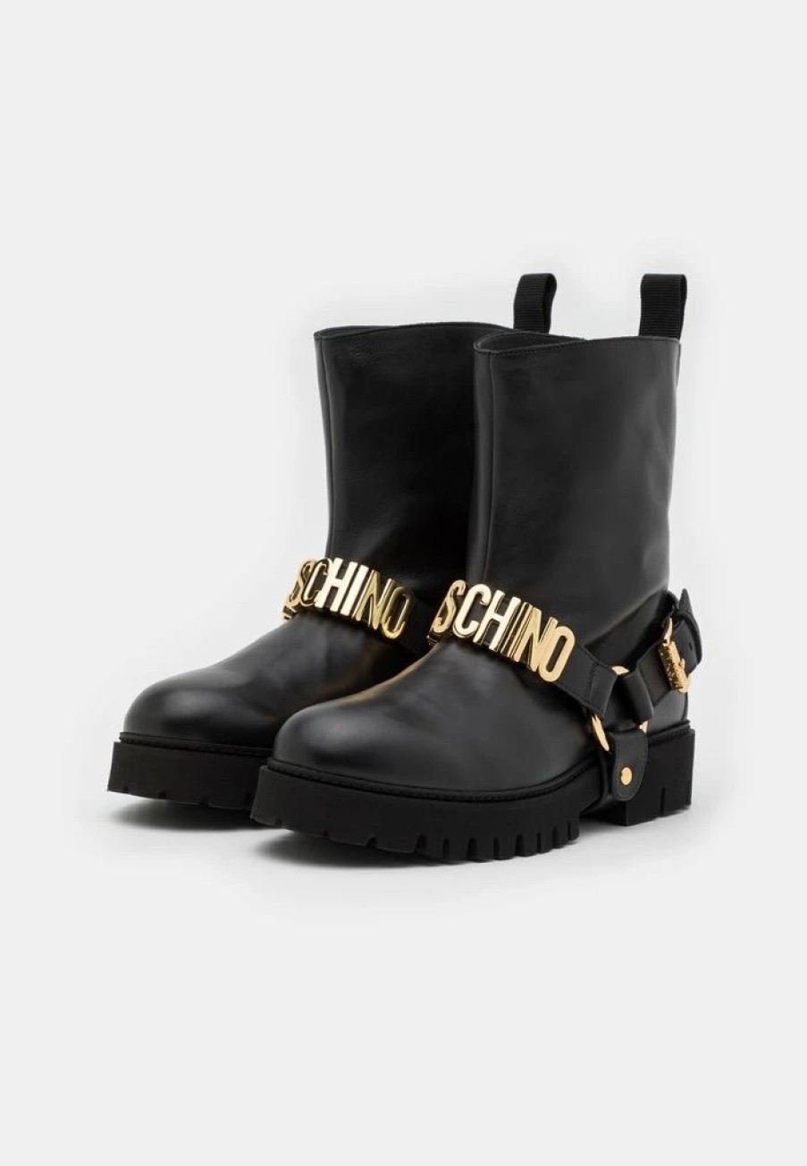 * | Moschino Classic Ankle Boots Nero