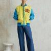 * | Moschino Long Jacket Bomber Jacket Yellow