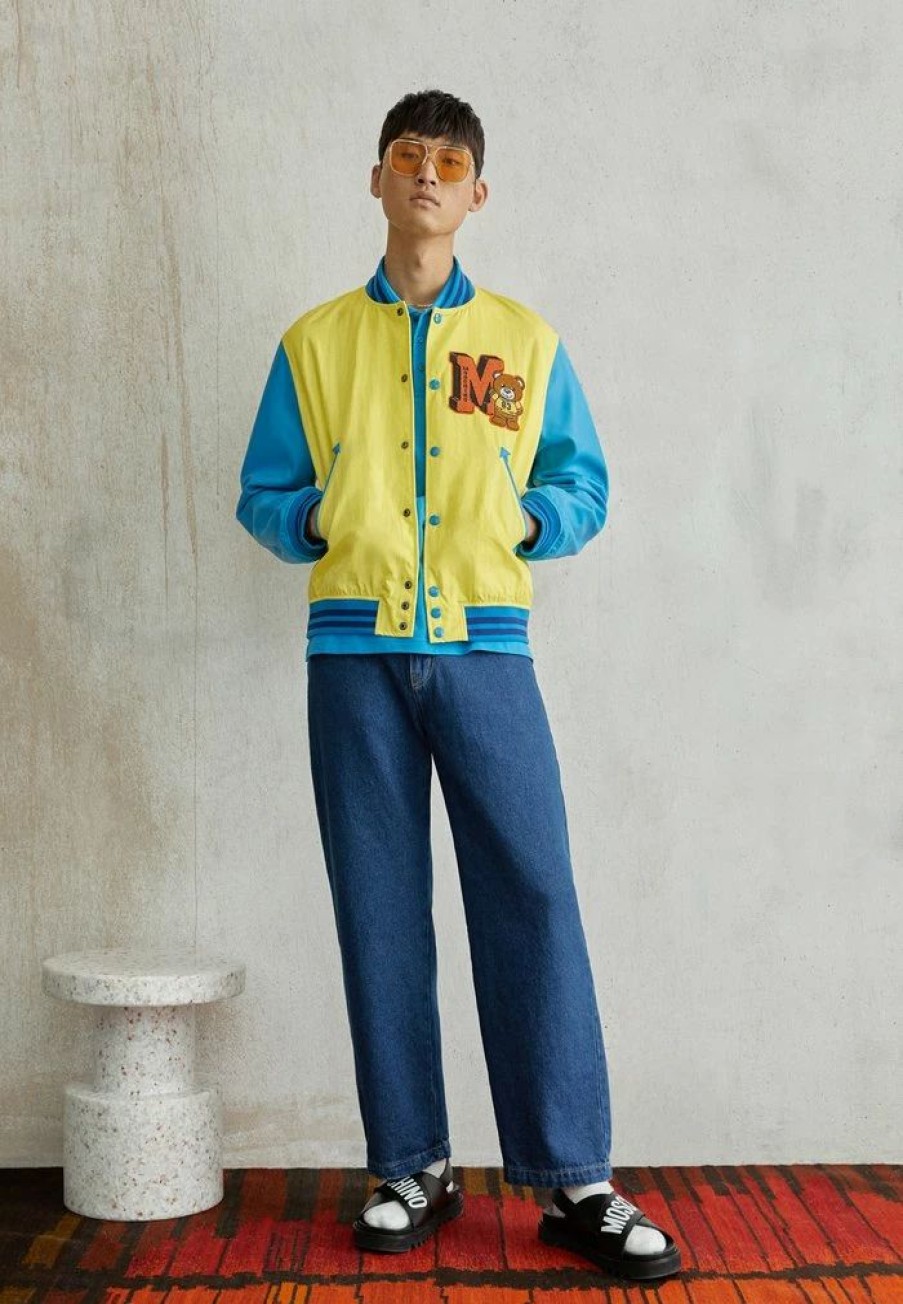 * | Moschino Long Jacket Bomber Jacket Yellow