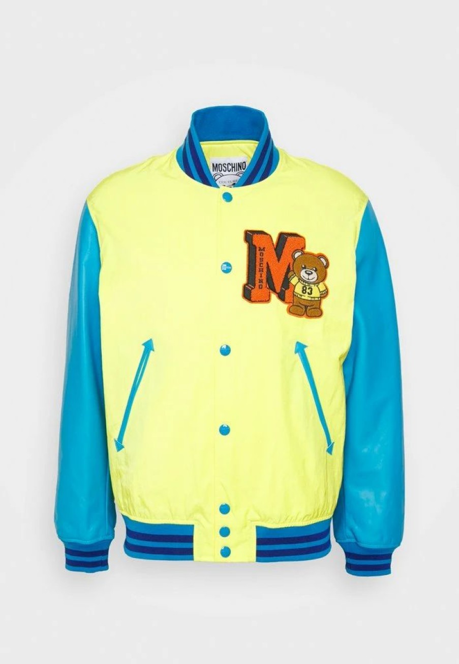 * | Moschino Long Jacket Bomber Jacket Yellow