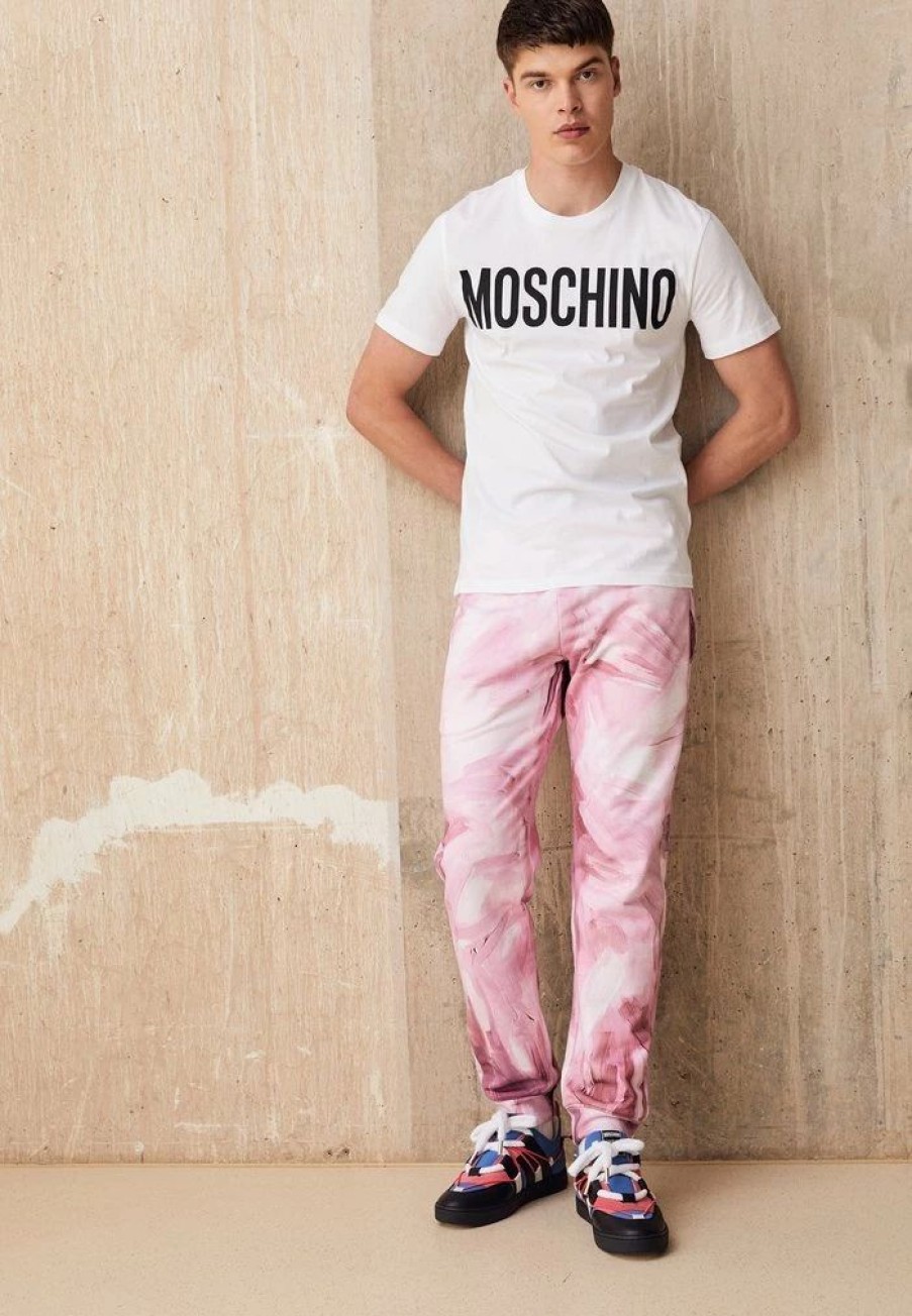 * | Moschino Print T-Shirt White