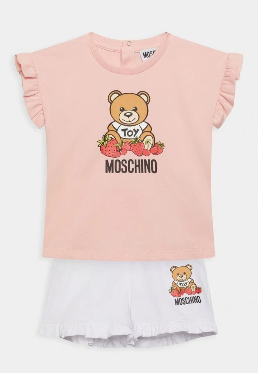 * | Moschino Set Print T-Shirt Sugar Rose