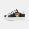 * | Moschino Box Sole Lace Teddy Bear Patch Unisex Trainers Black/White