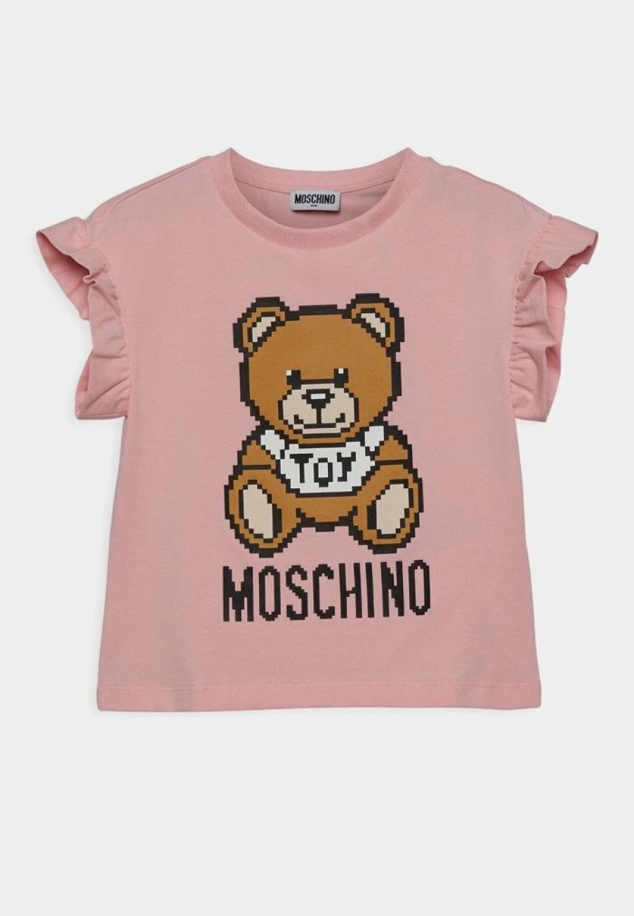 * | Moschino Print T-Shirt Sugar Rose