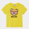 * | Moschino Addition Unisex Print T-Shirt Curry